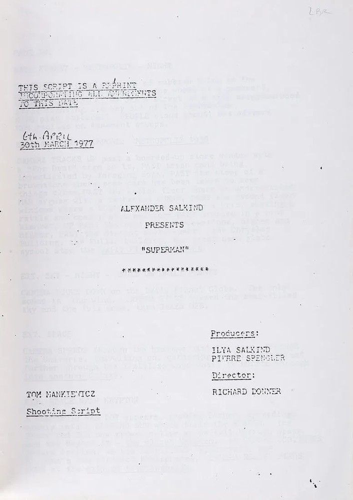 Superman 1978 Original Screen Used Crystal Prop & Script Christopher Reeve