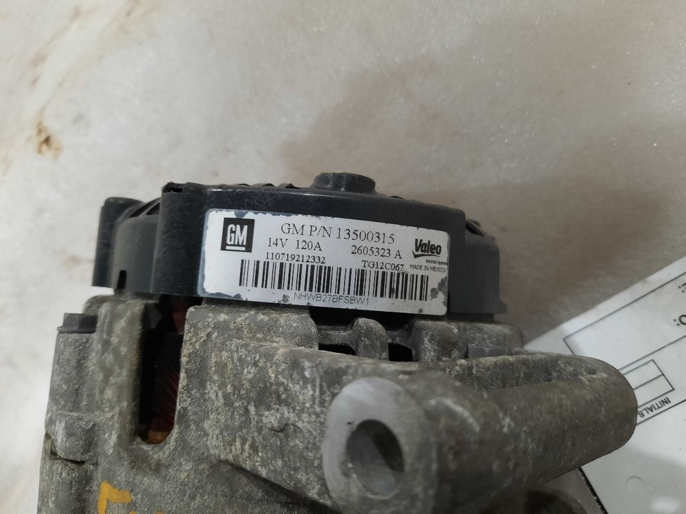 2012 Terrain Alternator Sku#4287018