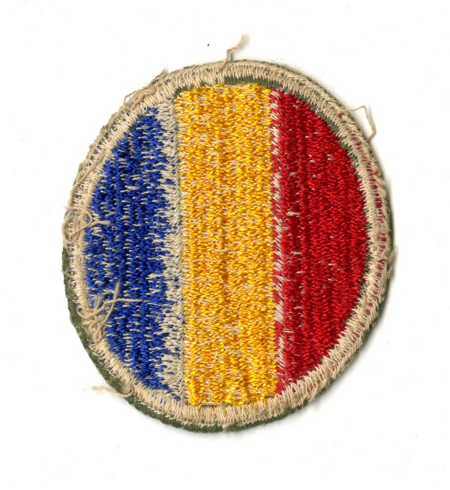 Replacement and Schools Command White Back Patch WWII Vintage