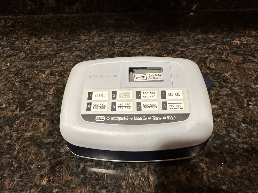 Brother P-Touch PT-M95 Handheld Label Maker Untested But Powers On