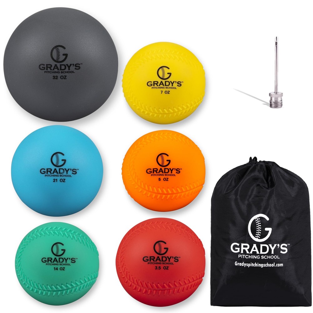 Weighted Softballs 3.5oz Gradys Pitching School Shell 3.5oz-Pitching Throwing