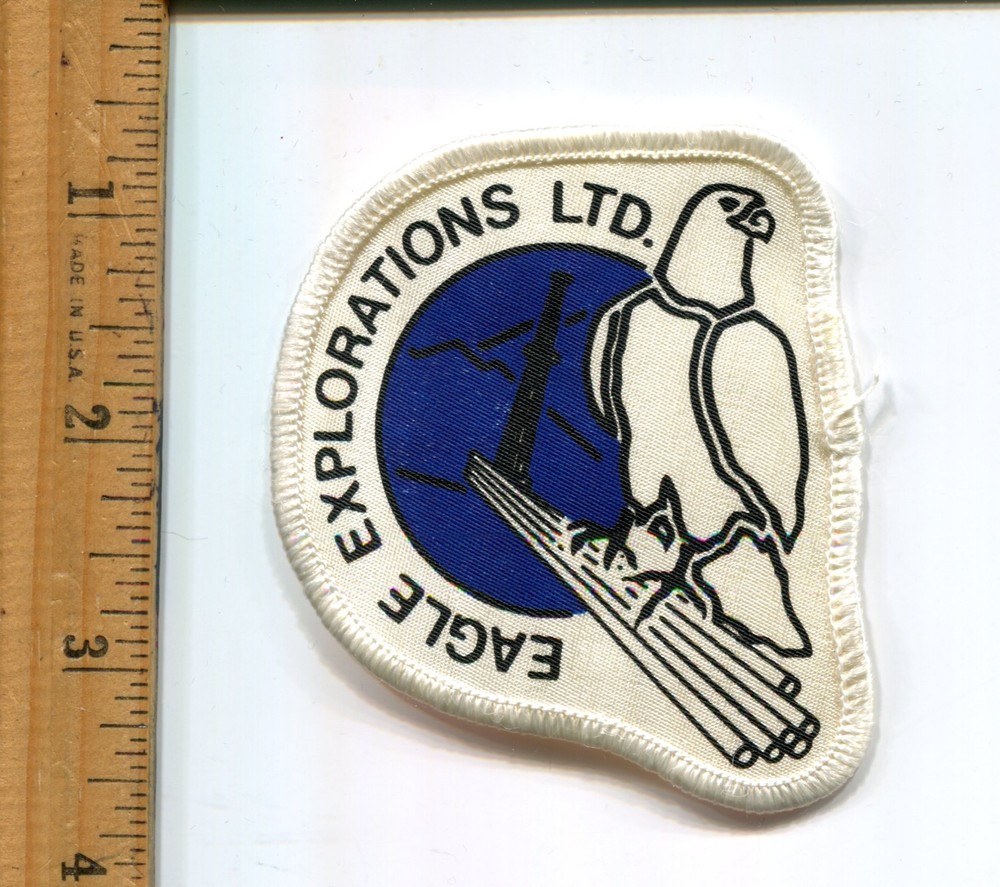 EAGLE EXPLORATION LTD. JACKET PATCH -UNUSED VTG. ADVERTISING