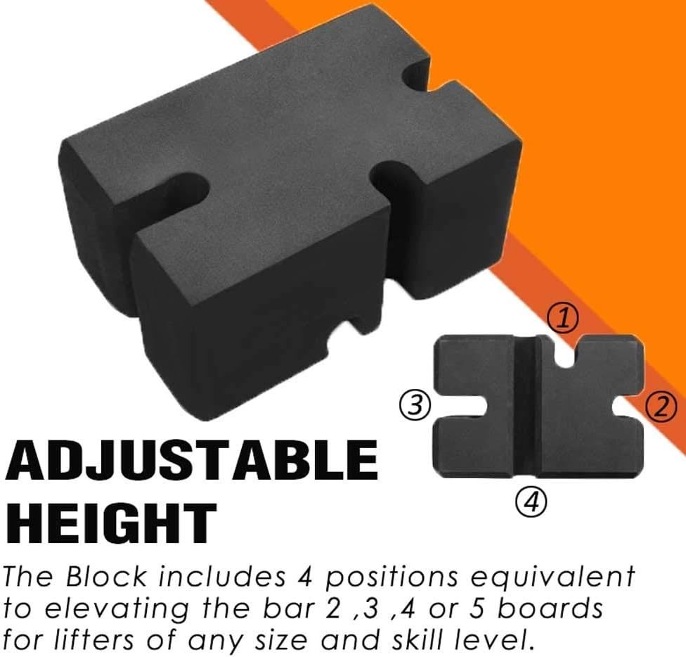 Multi-Functional Adjustable Bench Press Block for Serious Lifters - 2-5 Boards