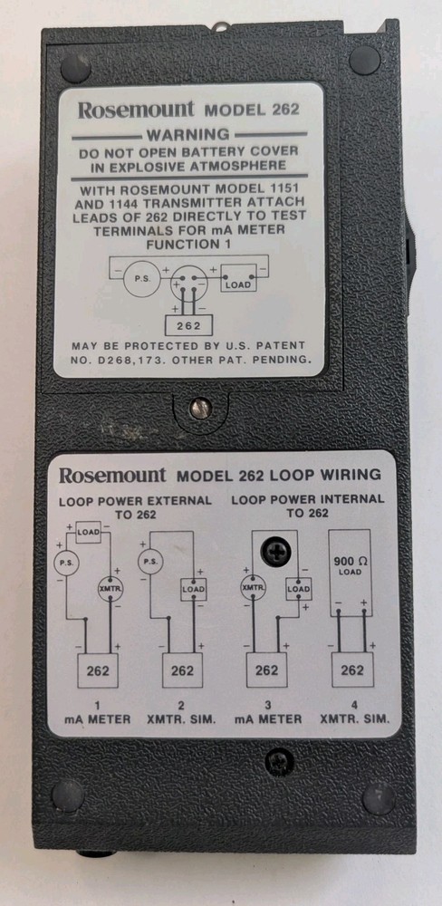 Rosemount 262 field calibrator Leads Missing