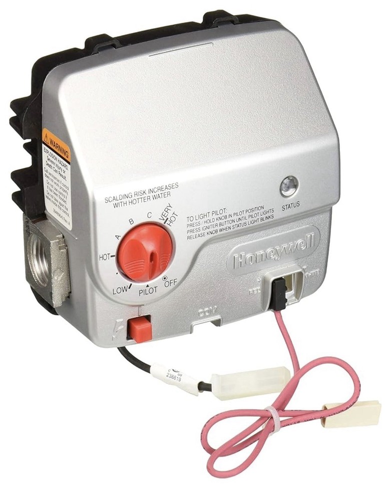 Honeywell Water Heater Gas Valve, Standing Pilot with PIEZO,SETPOINT 55-155F