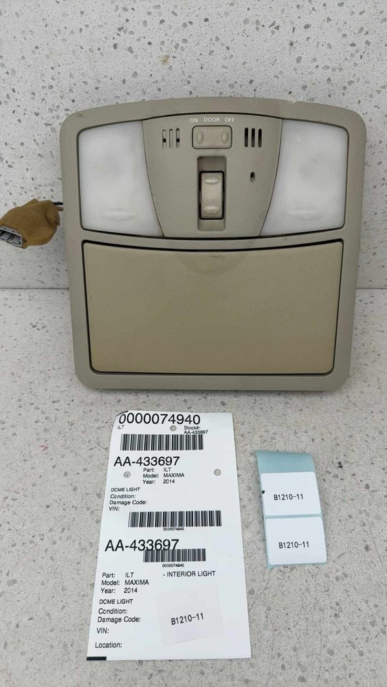 2014 NISSAN MAXIMA Interior Light Dome Light