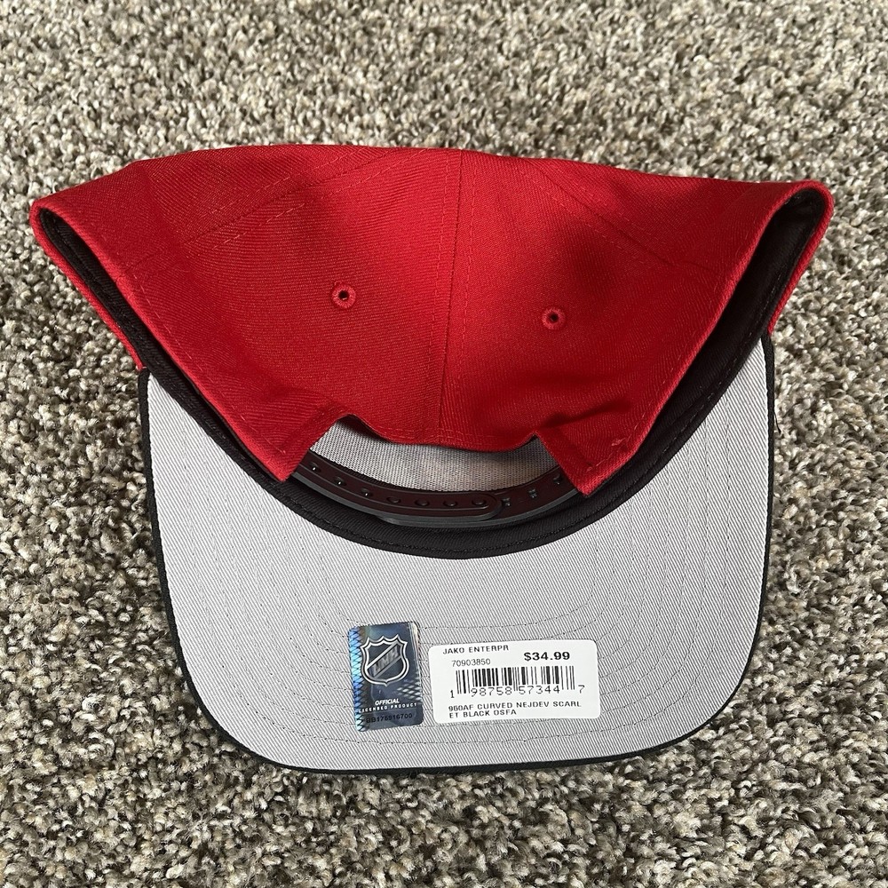 New Jersey Devils New Era 9Fifty A-Frame Adjustable SnapBack Black/Red Cap Hat