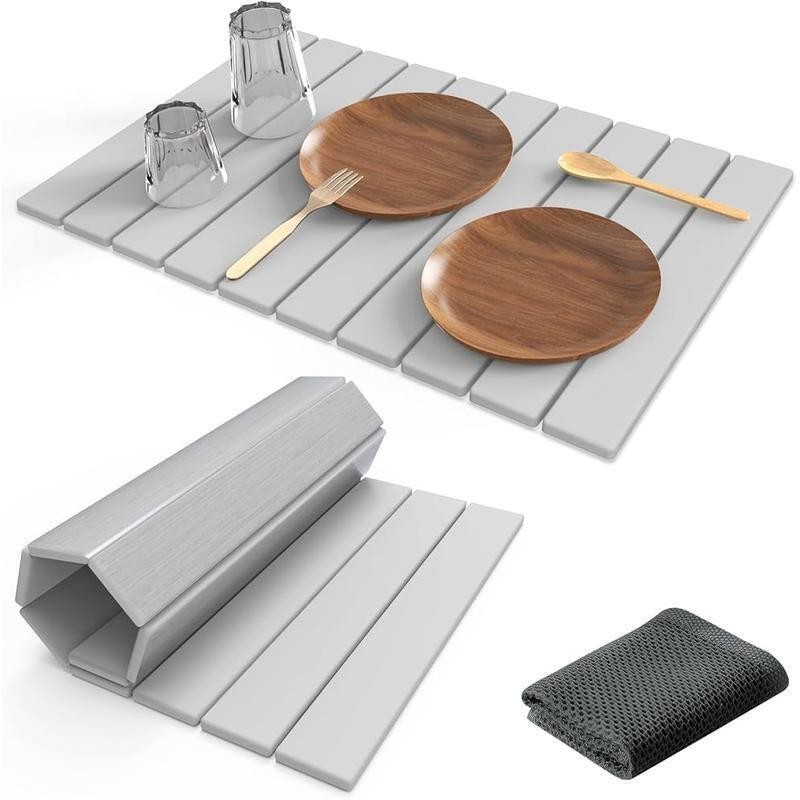Stone Drying Mat Diatomaceous Earth Fast Drying Space Saving Kitchen Accessory