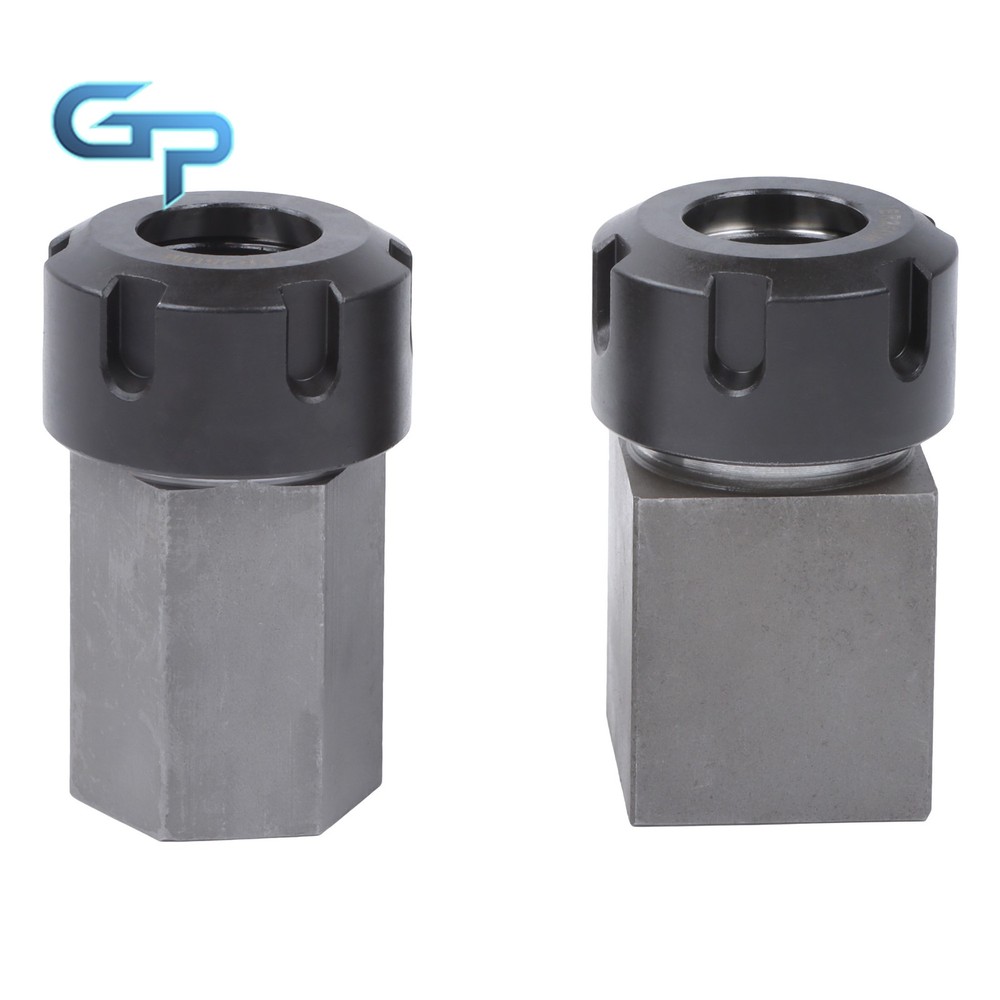 ER-25 Hex & Square Collet Blocks for Multi-Side Machining Work
