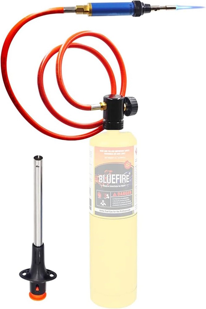 Propane/MAP Gas Soldering Torch Head Multi-Function Kit with 3' Hose | Premium..