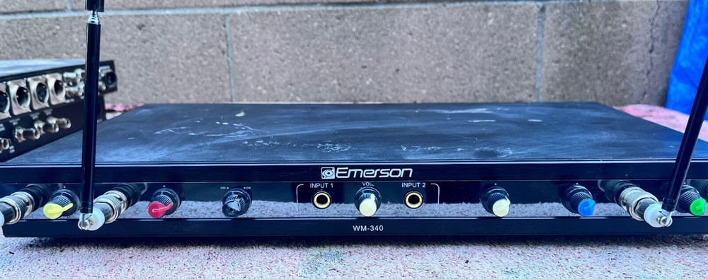 Emerson WM-340 4 Channel Karaoke Wireless Mic Transmitter