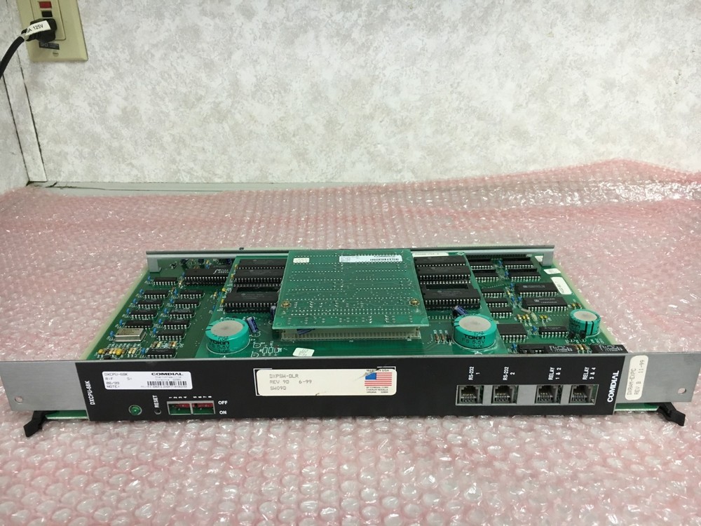 Comdial DXCPU-68K w/rev. 9D  DXPSW-DLR Central Processor Circuit Card