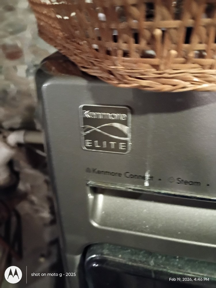Kenmore Elite Front-Loading Washing Machine Steam Kenmore Connect Silver 417.82…