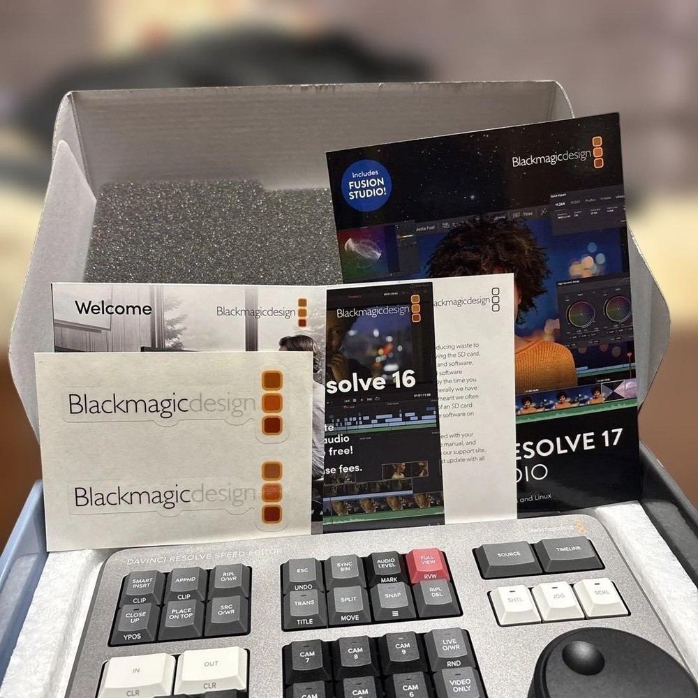 Blackmagic DaVinci Resolve Speed Editor Keyboard Tested No Software License