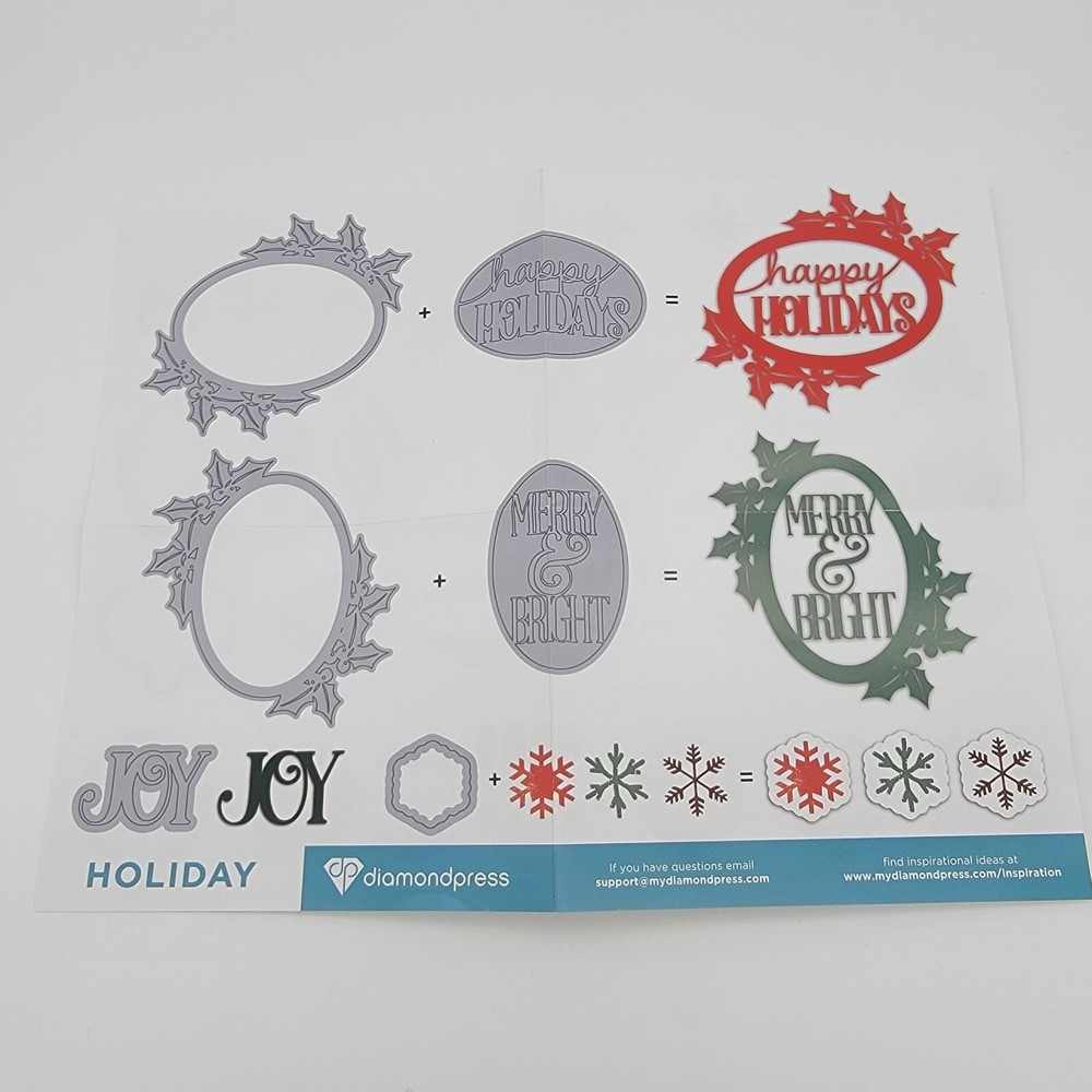 Diamond Press - Holiday - Stamp & and Die Kit