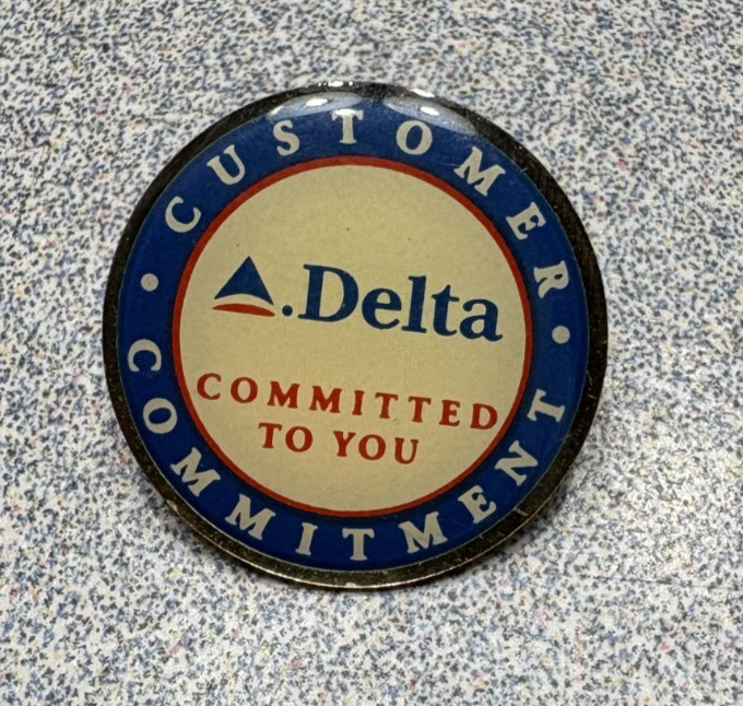 Delta Airlines Committed to You Pin Customer Commitment