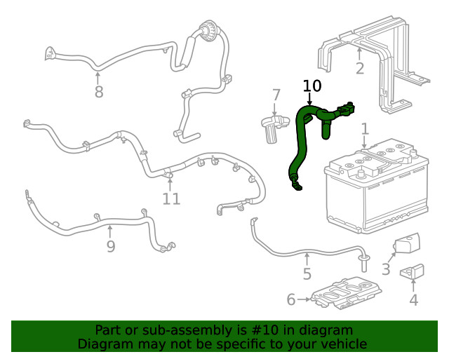 Genuine GM Negative Battery Cable 84063682