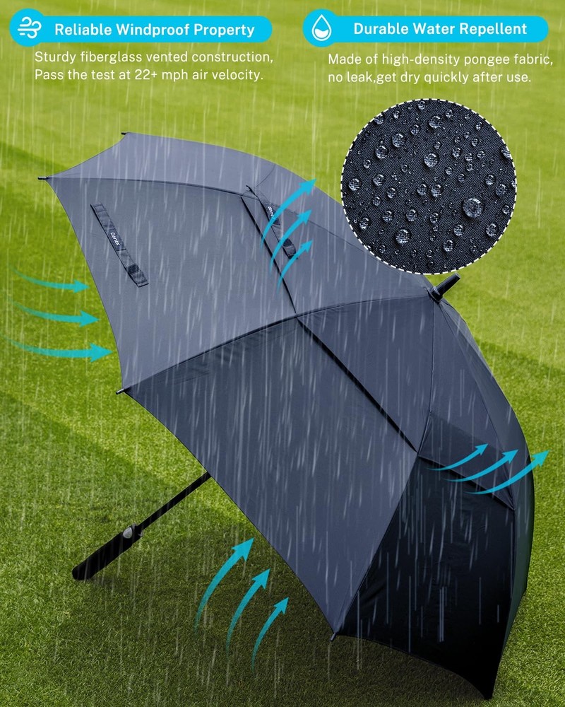 Gonex 80" Extra Large Golf Umbrella Automatic Open Windproof UV Protection Trave
