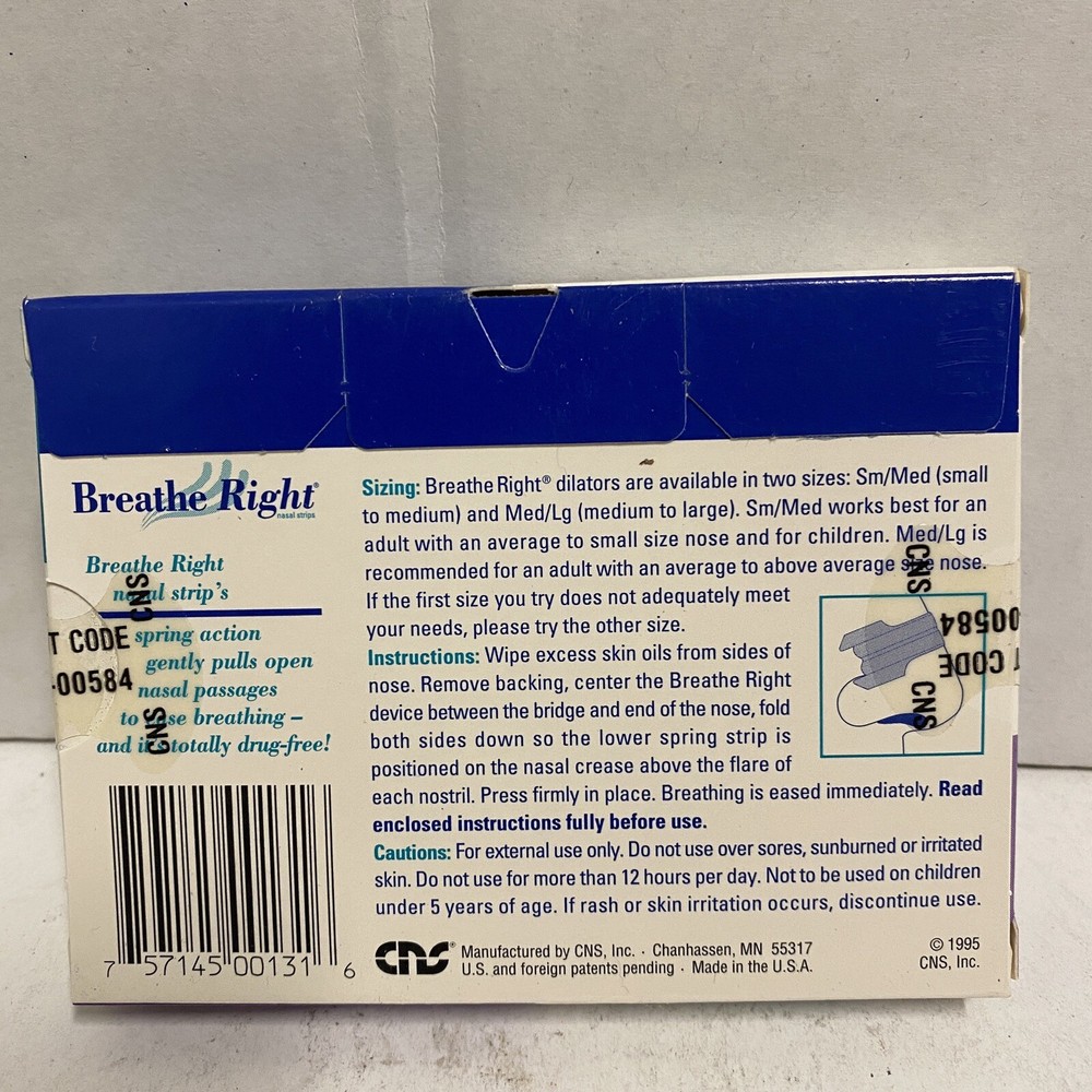 Breathe Right Nasal Strips M/L 10 Strips