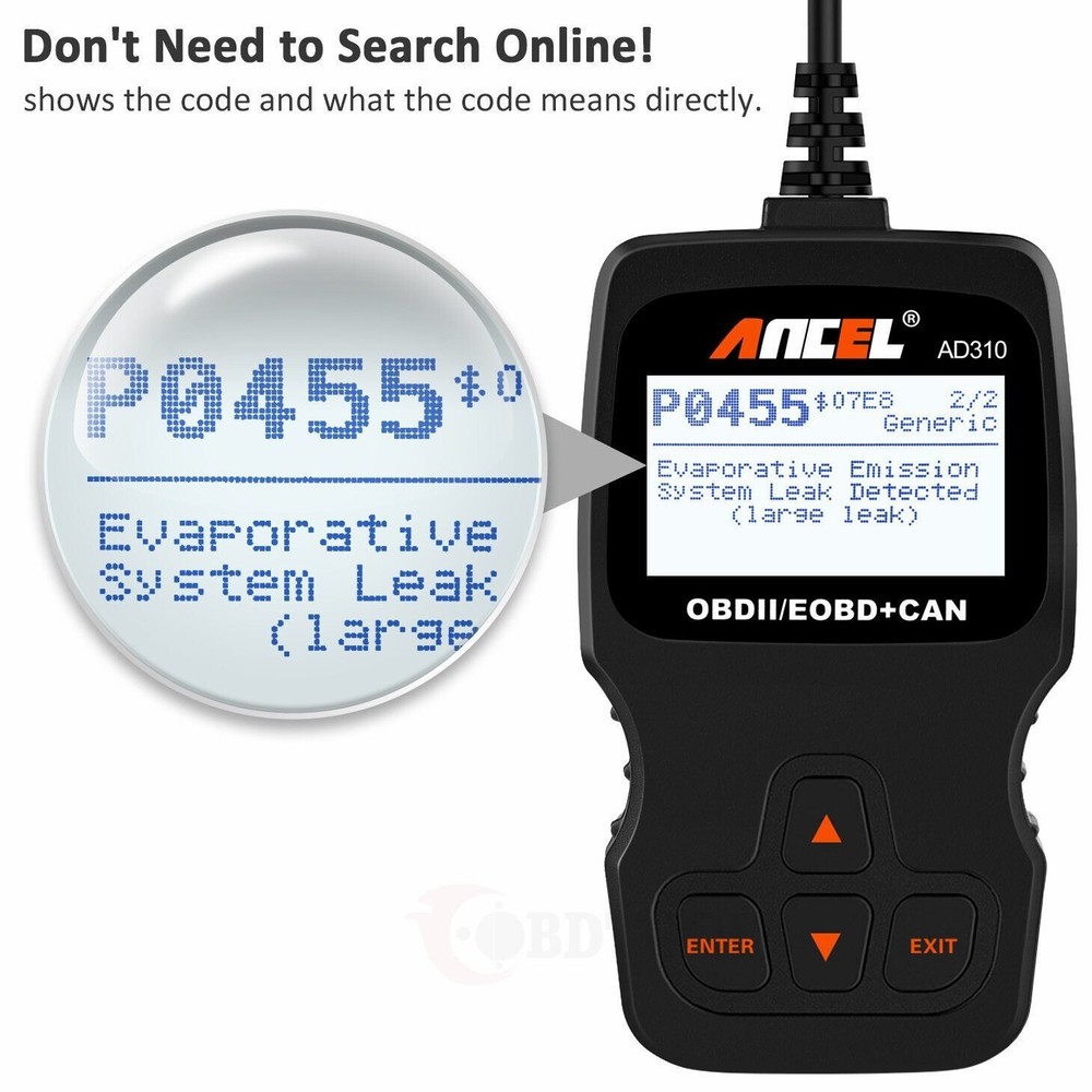 Alfa Romeo OBDII OBD2 Car Fault Code Service Reader Reset Scanner AD310 Tool US