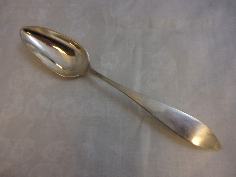 Four 800 Silver Serving Spoons Nuremburg, Germany (#2048)