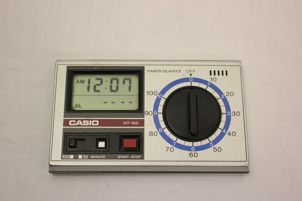 CASIO HT-100 TIMER ALARM DESKTOP WATCH RETRO VINTAGE