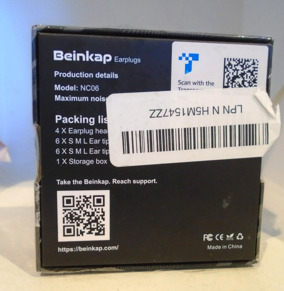 Beinkap Noise Cancelling Ear Plugs -35dB Protection for Sleep, Work & Study