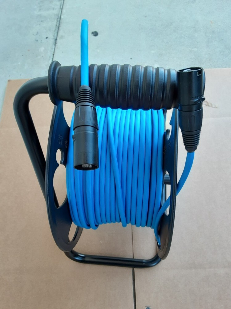 100FT PRO CAT5E Tactical Shielded w/Neutrik Ethercon RJ45 Digital Cable on reel