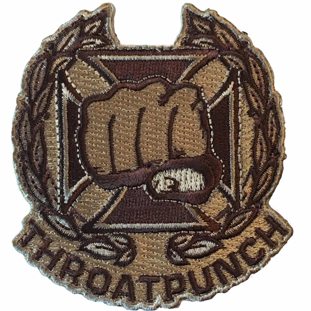 Throat Punch - Arid Desert - Embroidered Tactical Morale Patch