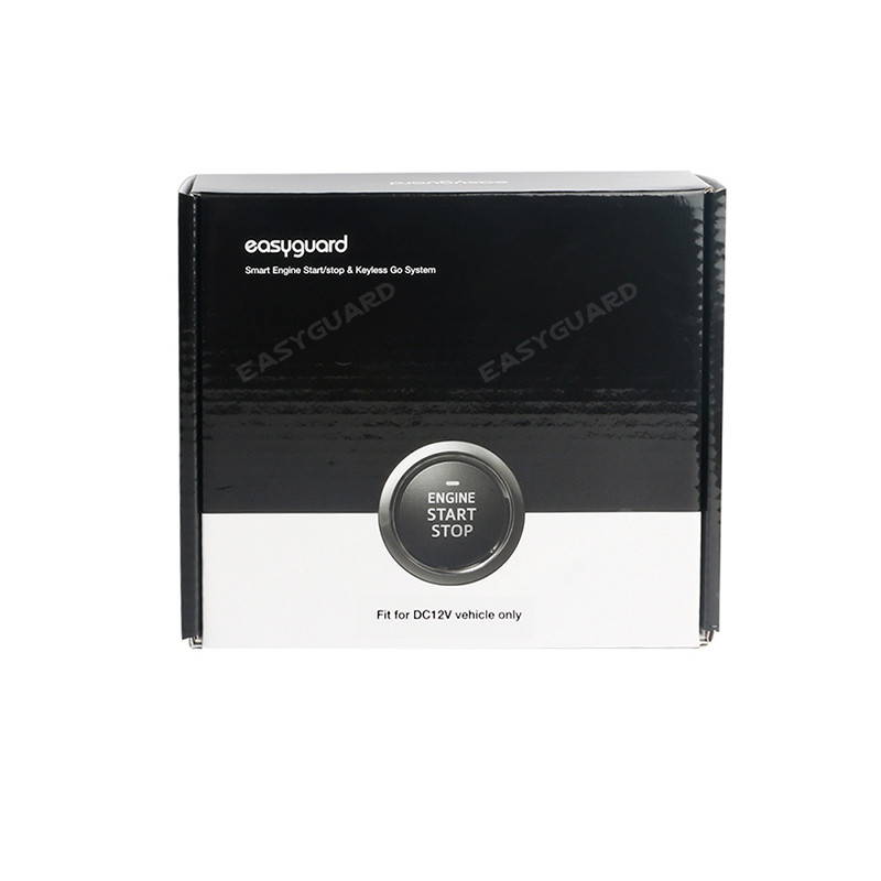 EASYGUARD Universal RFID lock unlock push button start system keyless go 12V