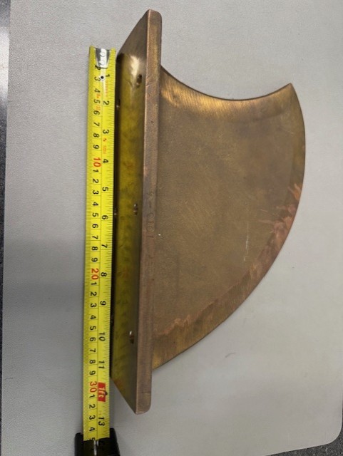 Tracking fin- used on vdrive inboard models 2009-current Bronze Casting