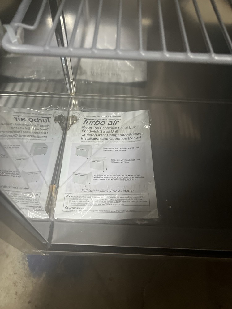 Turbo Air Under Counter Freezer