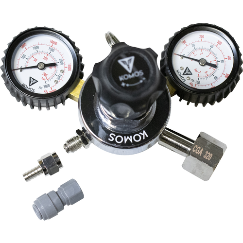 KOMOS® Dual Gauge CO2 Regulator