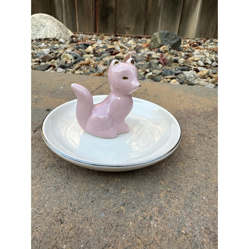 Pink Fox Trinket Dish