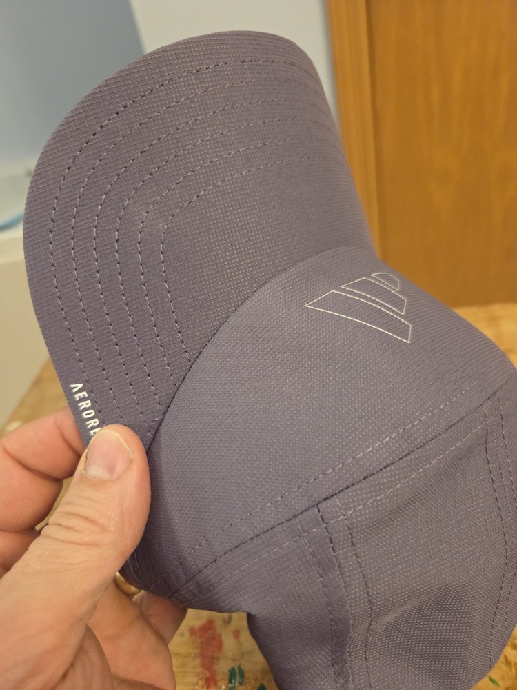 Adidas Aeroready Strapback Running Golf 5 Panel Cap Lavender Active Polyester