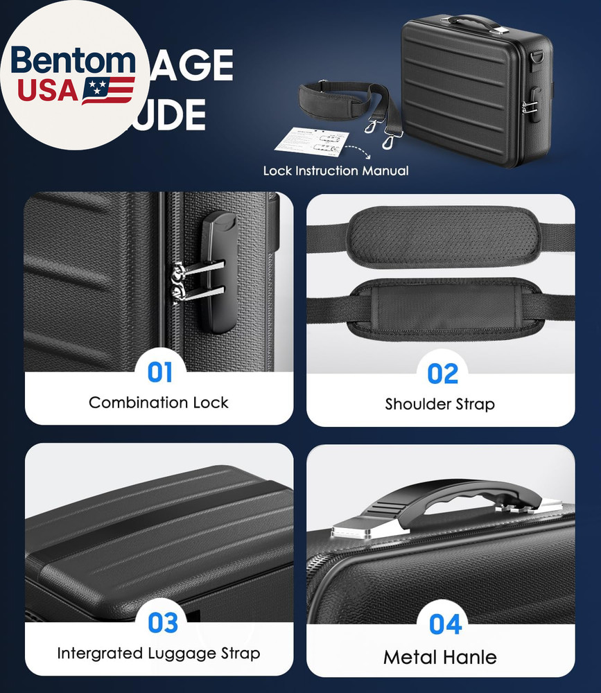 Fireproof Document Box with Lock, Hard-Shell Fireproof Safe for Home Documents,