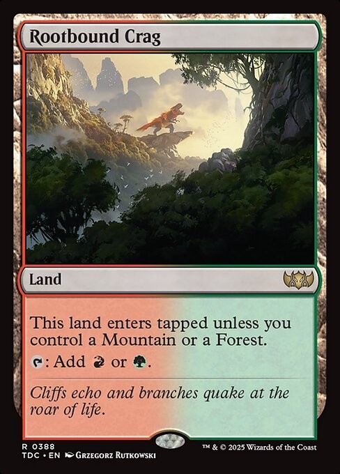 Rootbound Crag 388 R Normal TDC MTG NM