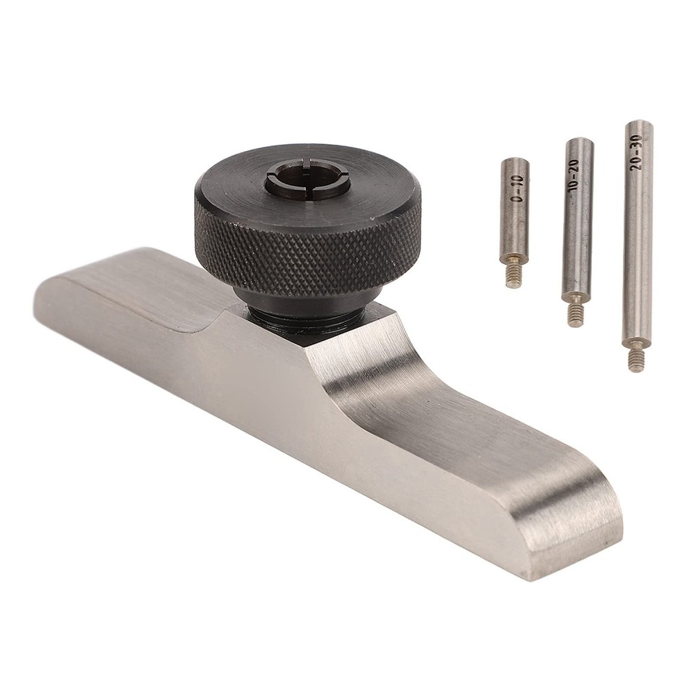 Depth Dial Indicator Base Hardened Stainless Steel Micrometer 103*17mm