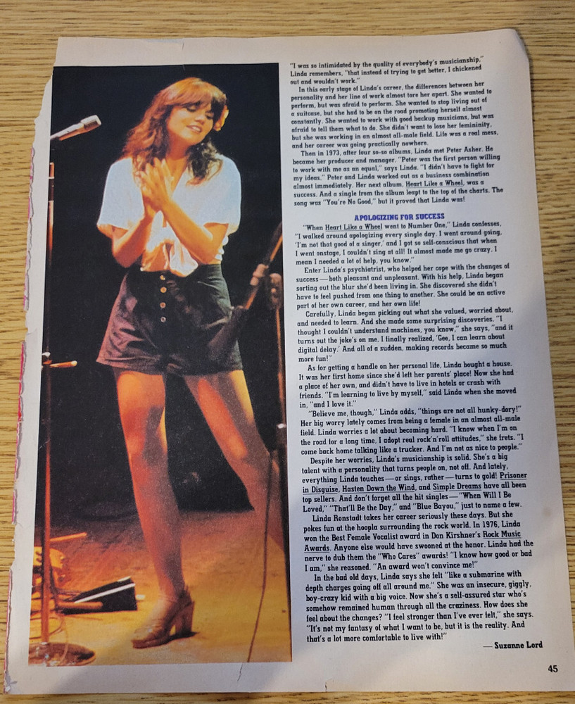 (4) Linda Ronstadt Clippings