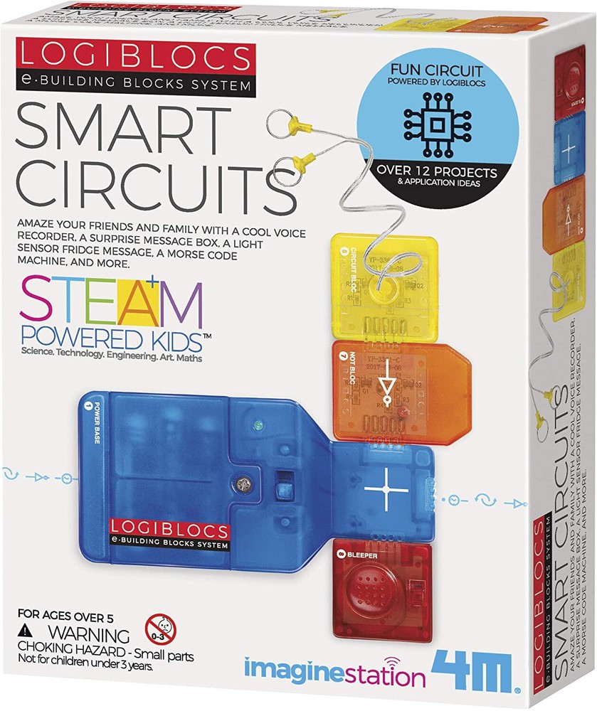 4M Logiblocs E-Building Blocks System Smart Circuits Kids Science Kit
