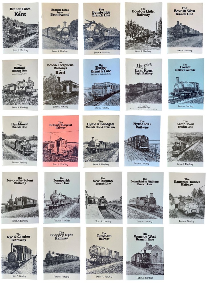 Peter A Harding Branch Line Railway Books.  Select from Drop Down Menu