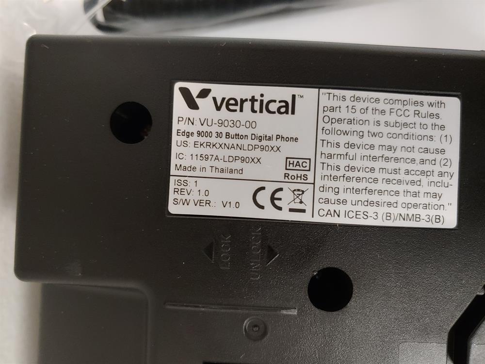 Vertical Edge 9030 (VU-9030-00) 30 Button Digital Telephone