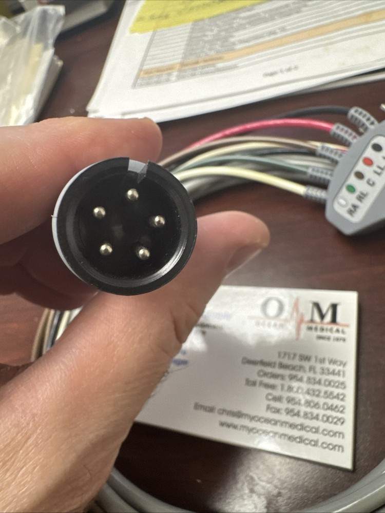 5 Pin/5 Lead ECG Cable