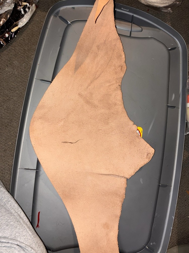 Large Real Suede Leather Hide