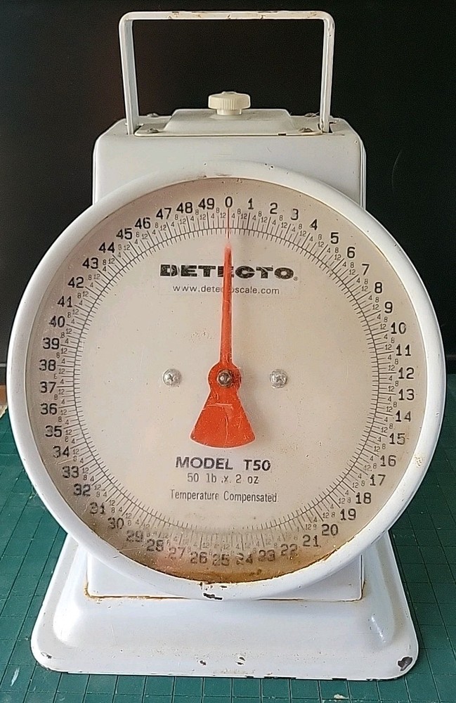 Detecto Model T50 50 lbs X 2 oz Mechanical Scale Top Load Tested