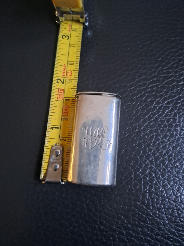Hallmarked silver Vest Match Case 1874-5 Birmingham Maker SS