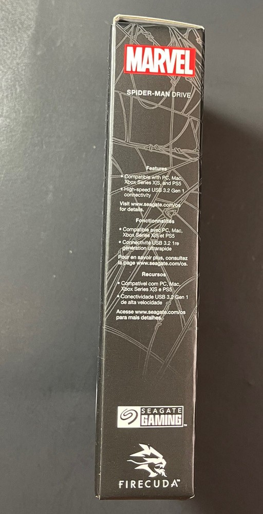 Seagate FireCuda Gaming External Hard Drive 2 TB [ Spider-Man Edition ] NEW