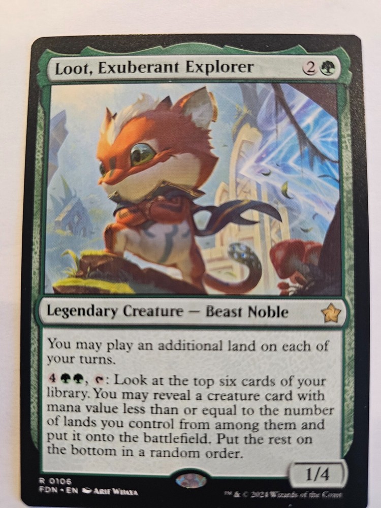 MTG - Loot, Exuberant Explorer Foundations #106
