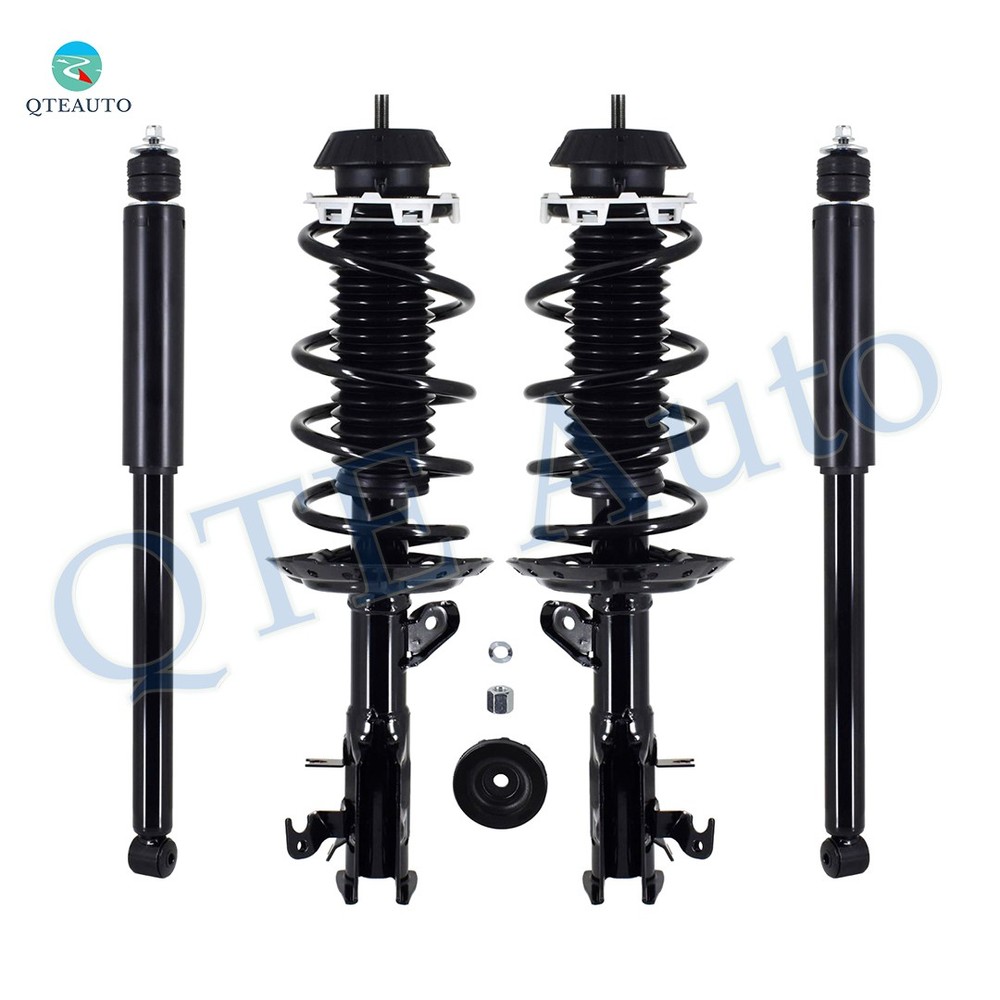 Set 4 Front Quick Complete Strut-Coil Spring-Rear Shock For 2009-2013 Honda Fit