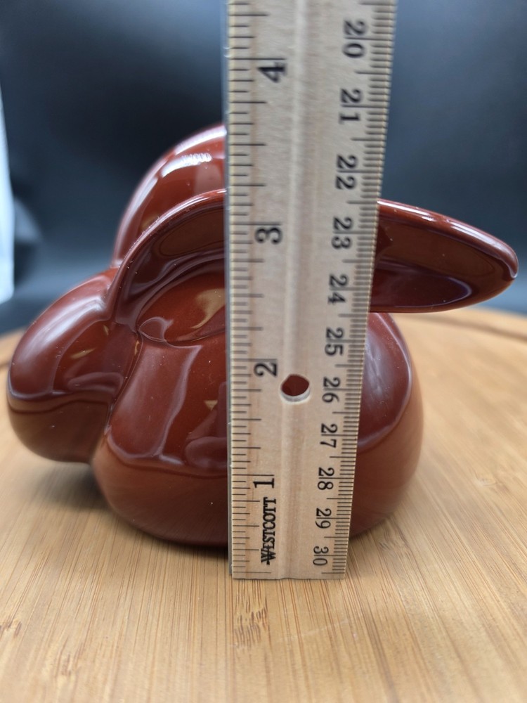 Vintage Ceramic Art Nouveau Bunny Brown - Easter Rabbit Easter Decorations
